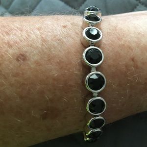 Unique black rhinestone bracelet